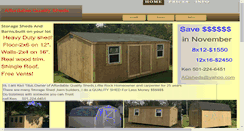 Desktop Screenshot of affordablequalitysheds.com